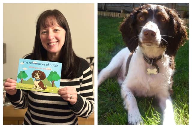 Anne Roberts is the author behind The Adventures of Stitch series, which she created in memory of her dog Stitch. Photos supplied