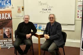 Journalist Richard Howarth with journalist turned author Michael Davies.