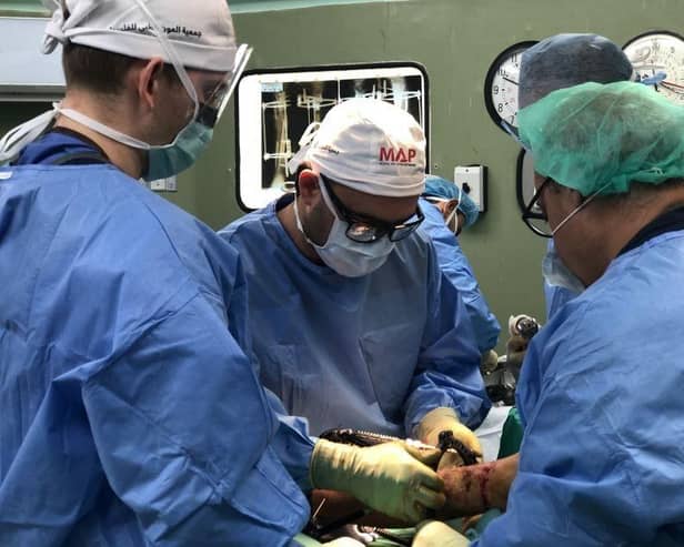 Limb reconstruction by surgeons on short term missions to Gaza arranged by MAP