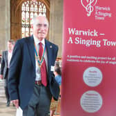 shows Rotary President Keith Talbot with Warwick Mayor Cllr Oliver Jacques. Photo supplied