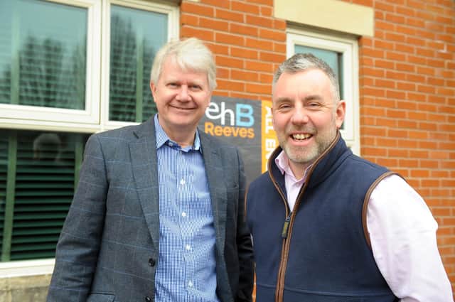 Stuart Gregory, director at Leamington-based ehB Reeves, with experienced management surveyor John Behan, who has recently joined the team