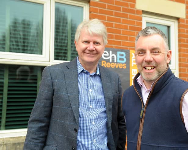 Stuart Gregory, director at Leamington-based ehB Reeves, with experienced management surveyor John Behan, who has recently joined the team