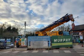 Work has been ongoing at the station to install lifts to make it more accessible.