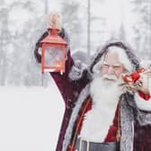 Santa arrives with his gifts (photo: Tiina Törmänen/Canterbury Travel)