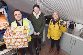 AC Lloyd helped build a new toilet and kitchen area at the storage unit of Leamington’s LWS Night Shelter. AC Lloyd also organised a food box collection in December, with the donations given as part of the LWS reverse advent calendar. Photo supplied