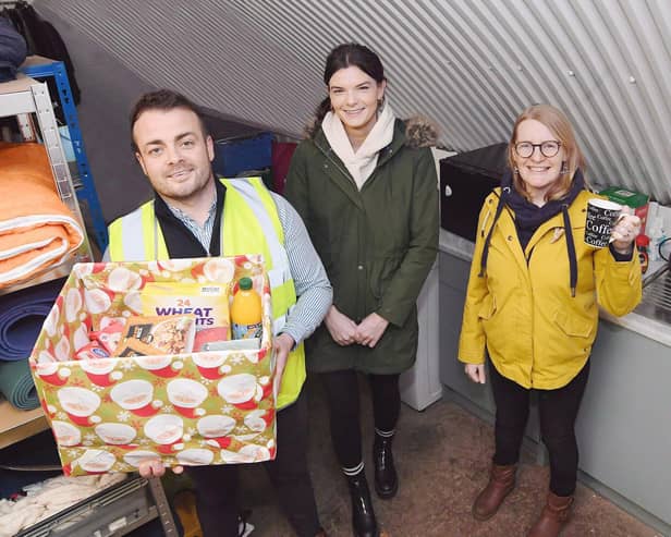 AC Lloyd helped build a new toilet and kitchen area at the storage unit of Leamington’s LWS Night Shelter. AC Lloyd also organised a food box collection in December, with the donations given as part of the LWS reverse advent calendar. Photo supplied
