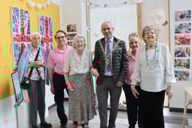 Care home residents joined the Mayor of Rugby, Cllr Simon Ward, at a tea party at Rugby Art Gallery and Museum to celebrate the Good Times' VE Day-inspired art workshops.