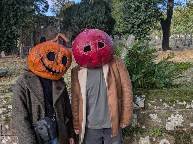 Andrew made 30 pumpkins for the event.