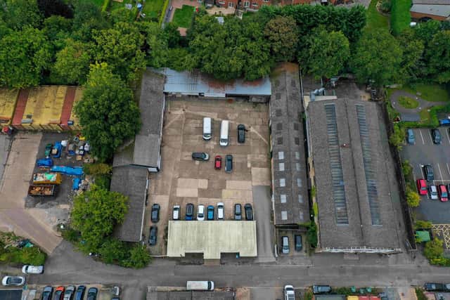 The collection of eight small industrial units and one office building are located at Alvis Works on the Common Lane Industrial Estate in Kenilworth. Photo supplied by Bromwich Hardy