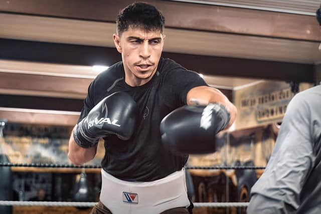 Leamington boxing hero Lewis Williams is appealing for more sponsorship to help safeguard the long-term future of Cleary's Boxing Gym, which trained him. Picture supplied.