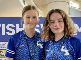 Below Leamington British Swimming Championship’s qualifiers: Teia Hendley (left) and Annabel Crees (right) (photo: LSASC)