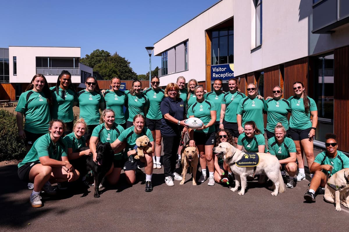 Triad Rugby Dogs Ireland Women’s Rugby Team unwind before World Cup begins, with guide ...