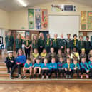 Children at All Saints' Junior School in Warwick held a two minute silence for Remembrance Day.