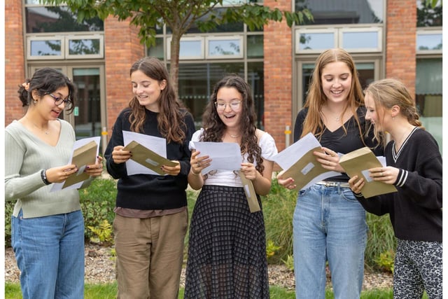 King's High School pupils opening their results. Photo supplied by King's High School