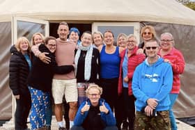 Attendees at a Blue Light Wellbeing retreat