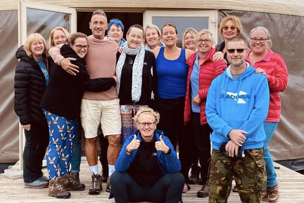 Attendees at a Blue Light Wellbeing retreat
