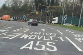 The 'Wovley' sign is being corrected by National Highways. Picture: Hinckley Spotted.