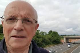 Kenilworth Liberal Democrat councillor Richard Dickson at the A46 Stoneleigh Junction. Picture supplied.