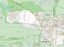 Extract from the WDC website - the areas in white on the Woodcote Estate have been stripped of Green Belt status. Courtesy of Warwick District Council.