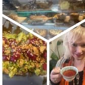 Joanne Gillibrand with some of the goodies on offer at Nev's Kitchen.