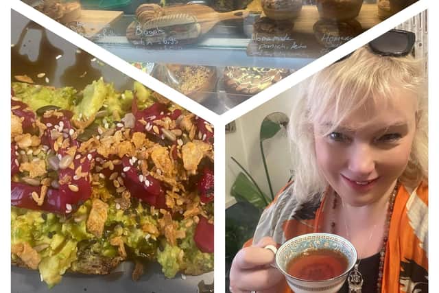 Joanne Gillibrand with some of the goodies on offer at Nev's Kitchen.