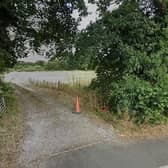 The familiar sight of the entrance to the car boot field off Alwyn Road. This will disappear if Taylor Wimpey gets its way. Photo: Google Street View.