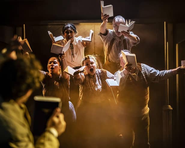 'Saying the wrong words can get you killed': the cast of The Book Thief (photo: Pamela Raith)