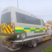 The vehicle was seized.