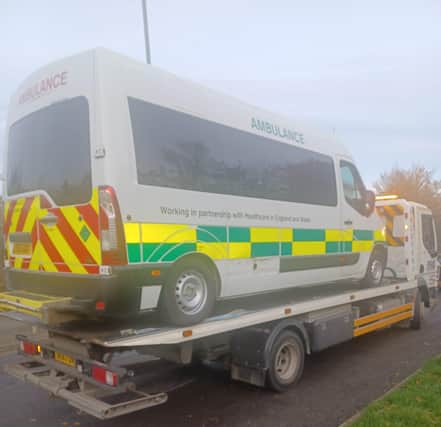The vehicle was seized.