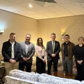 Katherine Geddes, Leamington Town Council's deputy clerk (third from right) and Sir Jeremy Wright MP (fourth from left) were the guest speakers at Coventry and Warwickshire Chamber of Commerce’s Mid-Warwickshire Local Business Forum. Picture supplied.
