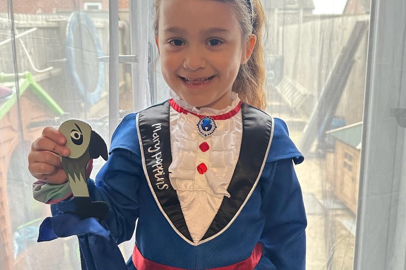 Layla, aged 6 from Heathcote Primary School as Mary Poppins.
