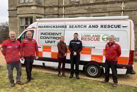 Emma Daniell, Deputy Warwickshire Police and Crime Commissioner and Alex Franklin-Smith, Warwickshire Police Deputy Chief Constable (centre, left and right) got a tour of WarkSAR’s new Incident Contro