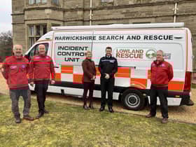 Emma Daniell, Deputy Warwickshire Police and Crime Commissioner and Alex Franklin-Smith, Warwickshire Police Deputy Chief Constable (centre, left and right) got a tour of WarkSAR’s new Incident Contro