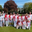 Royal Leamington Spa bowlers and the English Deaf Lawn Bowls Association team