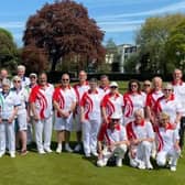 Royal Leamington Spa bowlers and the English Deaf Lawn Bowls Association team