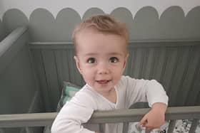 Lochlan Turner, who is just a toddler, was born with the complex cardiac condition Tetralogy of Fallots and had to undergo surgery twice in the first five months of his life. His mum Amber and dad Sam have gathered a team to walk from Great Ormond Street Hospital in London to Birmingham Children's Hospital to raise money for the Ronald McDonald House Charity which provides accommodation for families like theirs while their children are receiving treatment. Picture supplied.