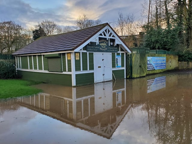St Nicholas Park in Warwick after Storm Henk. Photo by Geoff Ousbey