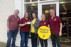 Left to right shows: Tim Wignall, Julie Griffiths, Sally Newman, Sally Newman, community fundraising executive for The Air Ambulance Service, Sally-Jane Downes and Ian Chapman. Photo supplied