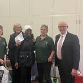 Warwick and Leamington MP Matt Western visited The Trussell Trust's foodbank in Saltisford to show support for foodbanks across both towns. Picture supplied.