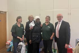 Warwick and Leamington MP Matt Western visited The Trussell Trust's foodbank in Saltisford to show support for foodbanks across both towns. Picture supplied.
