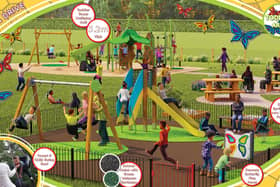 How the new play area in Weston under Wetherley will look. Image provided by Warwick District Council