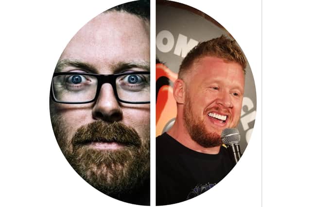 Frankie Boyle and Paul Smith. Images supplied.