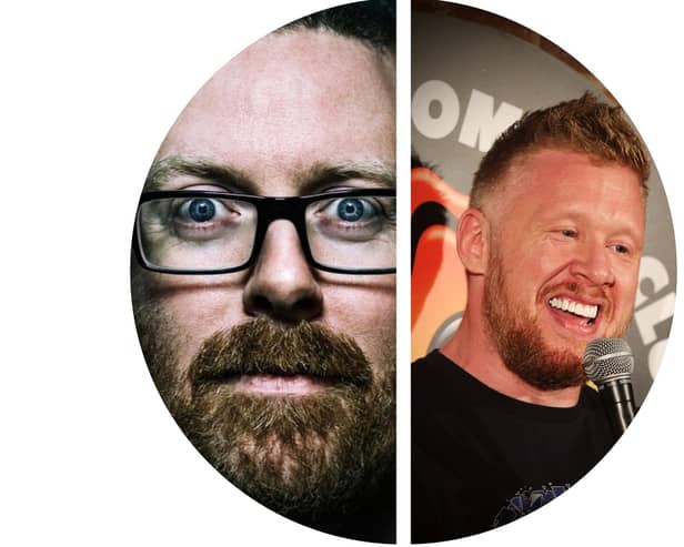 Frankie Boyle and Paul Smith. Images supplied.