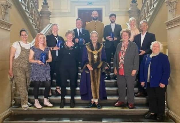 Leamington Mayor Cllr Susan Rasmussen has presented awards to the dedicated volunteers and community heroes  for their outstanding and selfless services to the community during Covid-19. Picture submitted