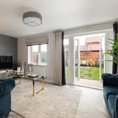 Bellway’s Rothley showhome at Hazelwood features a spacious lounge which opens onto the garden