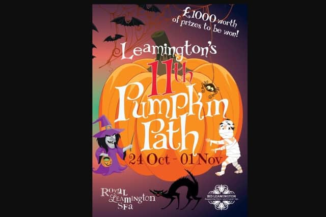 A poster for Leamington's Pumpkin Path. Credit: BID Leamington.