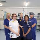 Hospital staff celebrate the recognition.