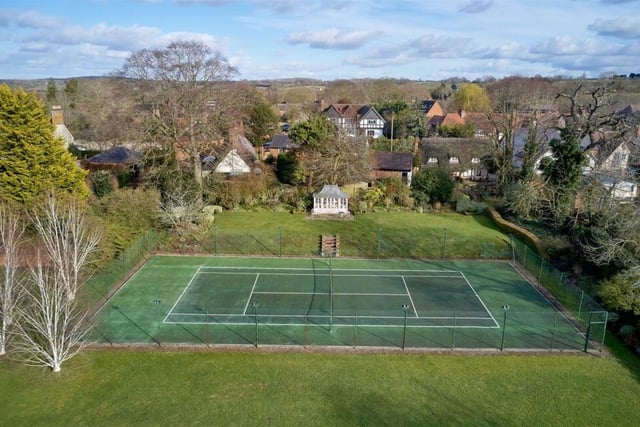 The property also comes with its own tennis court. Photo by Vaughan Reynolds