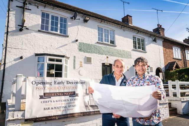 Picture: Ian Hodgkinson / Picture It
The Three Horseshoes pub in Bubbenhall is undergoing a massive refurbishment ahead of its reopening later this year. 
Pictured are licensees John Thorpe and Ashleigh spence
