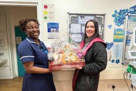 The team at Studley Rose delivered a surprise breakfast hamper to Victoria Ward at Warwick Hospital as a gesture of thanks for the care shown to its residents over recent months